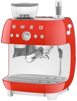 Smeg-50s-Style-Espresso-Machine-with-Grinder-Red on sale