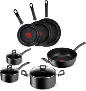 Tefal+Sensation+Force+Induction+Non-Stick+Cookware+7pc+Set