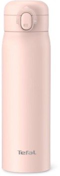 Tefal-Easy-To-Go-Stainless-Steel-Drink-Bottles-500ml-Pink on sale