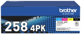 Brother-TN258-Toner-Cartridges-Black-and-Colour-4-Pack on sale