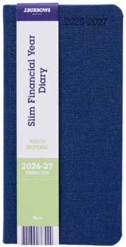 Keji-Slim-Week-to-View-FY2627-Textured-Diary on sale