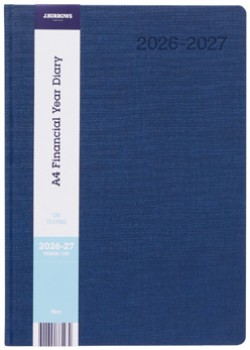 JBurrows-A4-Day-to-Page-Textured-FY2627-Diary on sale