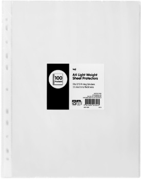 Keji-Sheet-Protector-A4-Light-Weight-100-Pack on sale