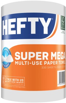 Hefty-Mega-Paper-Towels-330-Sheets on sale