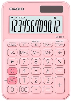 Casio-MS20UC-Calculator-Light-Pink on sale