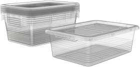 J.Burrows+10+Litre+Storage+Container+6+Pack