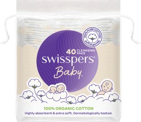 Swisspers-Baby-Large-Cotton-Pads-40-Pack on sale