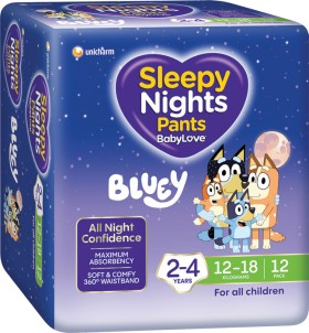 BabyLove-SleepyNights-Dry-Wave-2-4yrs-12-Pack on sale
