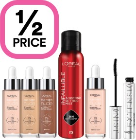 12-Price-on-LOral-Paris-Makeup-Range on sale