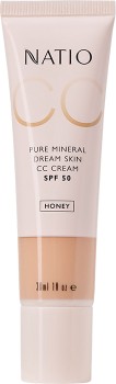 NEW-Natio-Pure-Mineral-Dream-Skin-CC-Cream-SPF-50-Honey-30mL on sale
