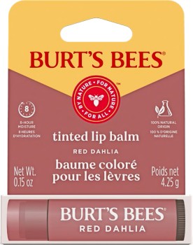 Burts-Bees-Red-Dahlia-Naturally-Tinted-Lip-Balm-425g on sale