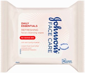 Johnsons-Face-Care-Daily-Essentials-Refreshing-Facial-Cleansing-Wipes-For-Normal-Skin-25-Wipes on sale