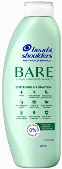 Head-Shoulders-Bare-Soothing-Hydration-Minimal-Ingredients-Anti-Dandruff-Shampoo-400mL on sale