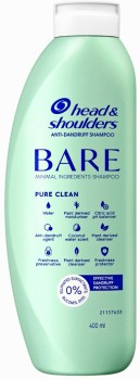 Head-Shoulders-Bare-Pure-Clean-Minimal-Ingredients-Anti-Dandruff-Shampoo-400mL on sale