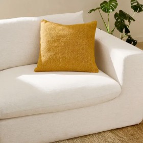 Flinders-Linen-Blend-Cushion-Saffron on sale