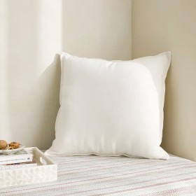 Sorano-Linen-Blend-Cushion-Cream on sale