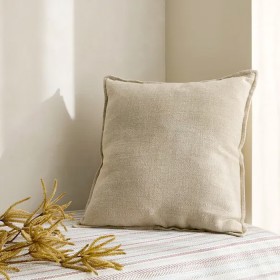 Sorano+Linen+Blend+Cushion+-+Natural