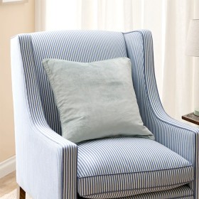 Margot+Velvet+Cushion+-+Pale+Aqua
