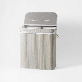 Collapsible-Lights-Darks-Laundry-Hamper on sale