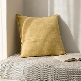 Sorano-Linen-Blend-Cushion-Mustard on sale
