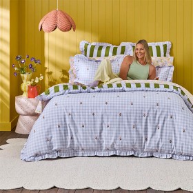 Tulip-Check-Stripe-Reversible-Quilt-Cover on sale
