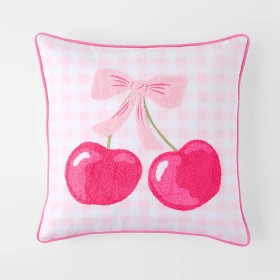 Berry-Cherry-Embroidered-Cushion on sale