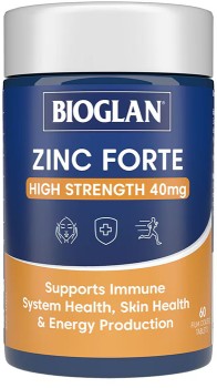 Bioglan-Zinc-Forte-High-Strength-40mg-60-Tablets on sale