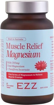 EZZ-Muscle-Relief-Magnesium-60-Tablets on sale