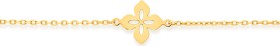 9ct-Gold-19cm-Multi-Cut-Out-Flower-Bracelet on sale