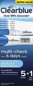 Clearblue-Multi-Check-Pregnancy-Combo-Test-6-Pack on sale