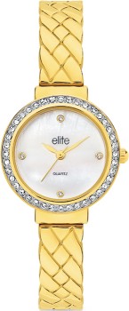 Elite-Ladies-Henne-Crystal-Semi-Bracelet-Watch on sale
