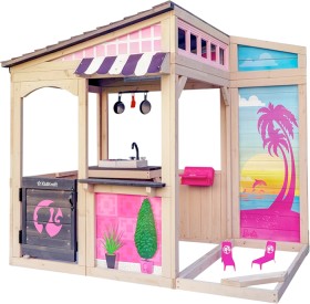 KidKraft-Barbie-Seaside-Wooden-Outdoor-Playhouse on sale