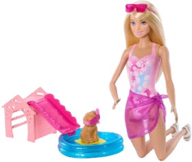 Barbie-Family-Puppy-Pool-Party-Aloha-Blonde on sale