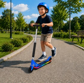 Swifte-Lumo-Glide-Kick-Scooter-Blue on sale