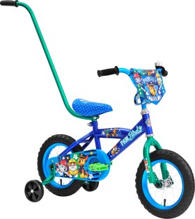 Paw+Patrol+30cm+with+Handle+Blue+Green+Bike