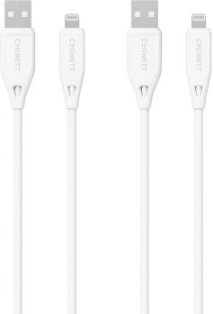 Cygnett-Lightning-to-USB-A-Cable-1m-White-2-Pack on sale