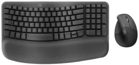 Logitech-Wave-Keys-Ergonomic-Wireless-Combo-Graphite on sale