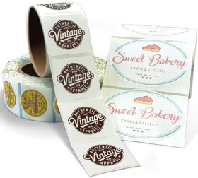 Roll-Labels on sale