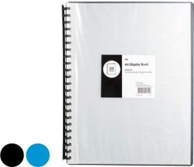 Keji-A4-Refillable-Display-Book-ClearBlack on sale
