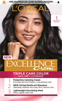 L%26%23039%3BOr%26eacute%3Bal+Paris+Excellence+Cr%26egrave%3Bme+Permanent+Hair+Colour+1+Black+1+Kit