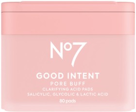 No7+Good+Intent+Pore+Buff+Clarifying+Acid+Pads+80+Pack