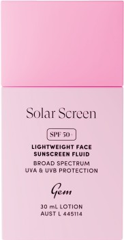 GEM+Solar+Screen+SPF+50%2B+Lightweight+Face+Sunscreen+Fluid+30mL