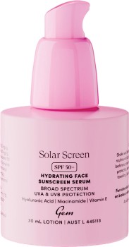 GEM-Solar-Screen-SPF-50-Hydrating-Face-Sunscreen-Serum-30mL on sale