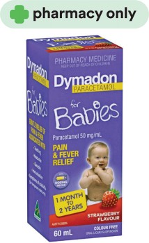Dymadon-For-Babies-1-Month-to-2-Years-Liquid-Paracetamol-Strawberry-60mL on sale