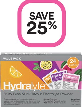 Save-25-on-Selected-Hydralyte-Products on sale