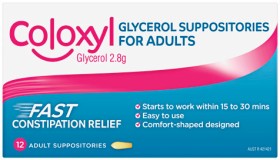 Coloxyl-Glycerol-Suppositories-For-Adults-12-Pack on sale