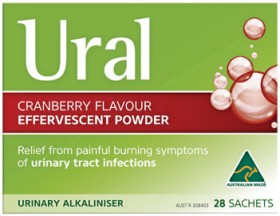 Ural-Cranberry-Flavour-Effervescent-Powder-Sachets-28-Pack on sale
