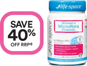 Save-40-off-RRP-on-Selected-Life-Space-Products on sale