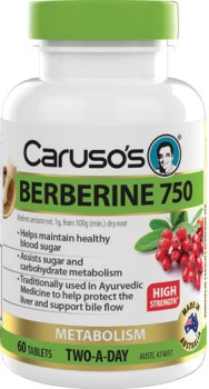 Carusos-Natural-Health-Berberine-750-60-Tablets on sale