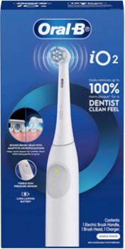 Oral-B-iO2-Clean-Gentle-Electric-Toothbrush-White on sale